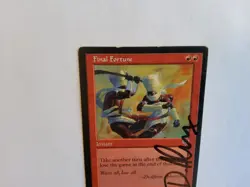 Final Fortune - Instant - Signed Card - Mirage - MtG Magic the Gathering MP - Image 3