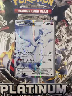 Pokemon TCG Reshiram Black White Holo Full Art Ultra Rare Card 113/114 MP - Image 1