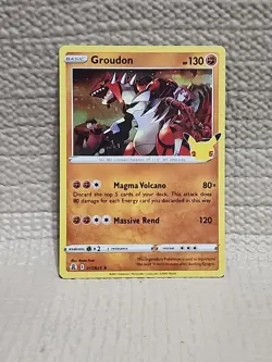 Pokemon Groudon TCG Celebrations 25th Anniversary Holo Card 017/025 NM Condition - Image 1