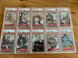 PSA 10 One Piece Card Game 25th Anniversary Sequential Set Collection Japanese - Image 1