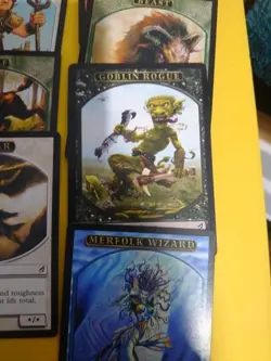 11 Tokens inc avatar,wolf,goblin rogue,elemental shamn, beast MTG Card. Lorwyn. - Image 3
