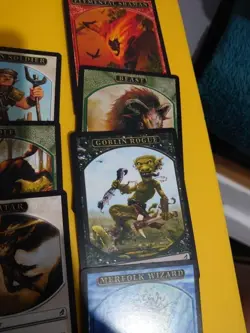 11 Tokens inc avatar,wolf,goblin rogue,elemental shamn, beast MTG Card. Lorwyn. - Image 4