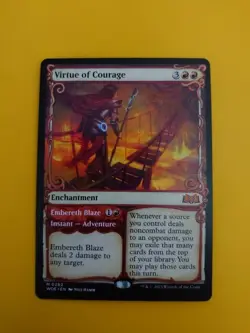 Virtue of Courage WOE Mythic Enchantment M0282 MTG Card. - Image 2