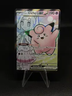 Pokemon TCG Lillie's Clefairy EX Holo Ultra Rare Card 173/159 Journey Together - Image 1
