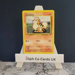 Growlithe 28/102 Base Set Pokemon Card WOTC - Image 1
