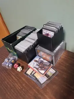 Mtg Card Lot 1,000+ Cards Rare Mythic Uncommon Common Land Dice Sealed - Image 1