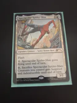FOIL Spectacular Spider-Man promo MTG Spotlight Series Promo NM- For top 128 - Image 1