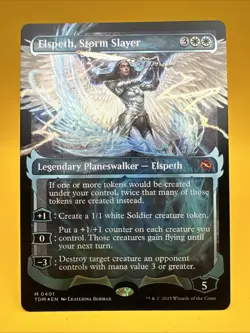 x1 Elspeth, Storm Slayer | Tarkir: Dragonstorm | Showcase | Foil | NM | MTG - Image 1