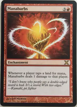 Manabarbs X1 Tenth Edition 10th Mtg Magic the Gahtering - Image 1