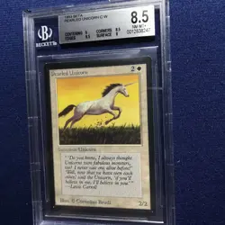 MTG Beta Pearled Unicorn BGS 8.5 NM-MT+ 1993 - Image 1