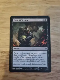 MTG - Grim Affliction - New Phyrexia - Image 1