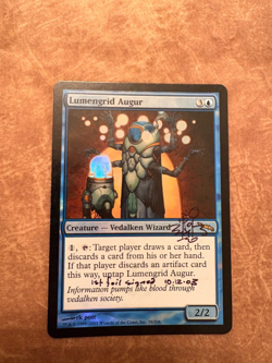 Lumengrid Augur Foil 1st Signed - Image 1