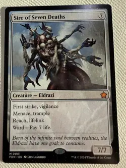 Sire of Seven Deaths - Foundations Mythic MTG - Commander EDH - Near Mint - Image 1