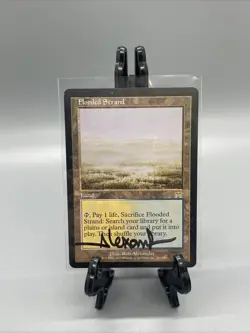 MTG Flooded Strand Onslaught Autographed MP (Listing B) - Image 1