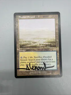 MTG Flooded Strand Onslaught Autographed MP (Listing B) - Image 3