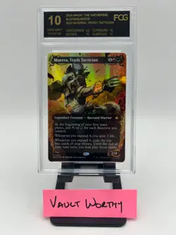 MTG Bloomburrow Muerra, Trash Tactician #352 Raised Foil Borderless 10 GEM MINT - Image 1