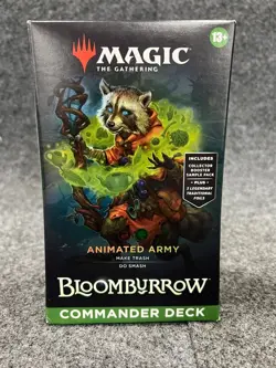 Magic: The Gathering Bloomburrow Commander Deck, Sealed Box is Worn - Image 1