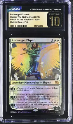 ARCHANGEL ELSPETH March of the Machine Foil Mythic CGC Pristine 10 MTG - Image 1