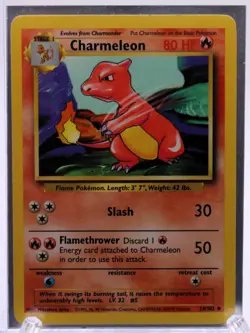 1999 Pokemon TCG Base Set Charmeleon 24/102 MINT - Image 1
