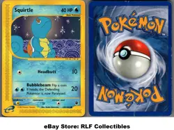 2002 Pokemon, Expedition, #132/165 Squirtle, Common - Image 1
