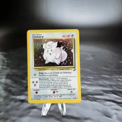 Clefairy Holo Rare 6/130 Base Set 2 Unlimited WOTC 2000 Pokemon Card TCG NM - Image 1