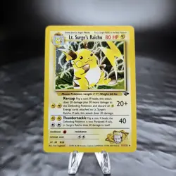 Lt. Surge's Raichu 11/132 Holo Gym Challenge Pokemon TCG WOTC 2000 Vintage NM - Image 1