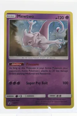 Pokemon TCG - Mewtwo SM77 Holo Lightly Played - Image 1