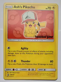 NM/LP - Pokemon Ash's Pikachu I Choose You Movie Promo Set COMPLETE SM108-SM114 - Image 5