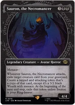 MTG The Lord of the Rings Sauron, the Necromancer Showcase (Rare) - Image 1