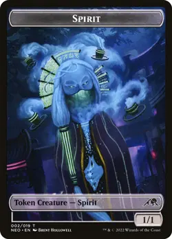 x2 NM+ FOIL MTG Sokenzan Crucible of Defiance & x4 Foil Spirit Token Magic Card - Image 4