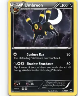 Umbreon (61) Uncommon Dark Explorers 61/108 NM Pokemon - Image 1