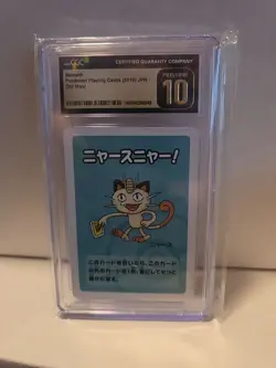 POKEMON MEOWTH 2019 OLD MAID CGC 10 - Image 1