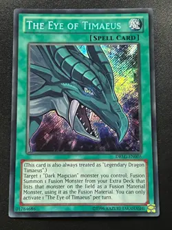 The Eye of Timaeus DRLG-EN005 Secret Rare Unlimited Near Mint Yugioh - Image 1