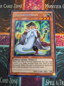 Yu-Gi-Oh! Mathematician DRLG-EN023 Secret Rare 1st Edition Near Mint a1/ - Image 1