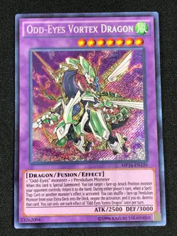 YUGIOH ODD-EYES VORTEX DRAGON MP16-EN139 SECRET NM - Image 1