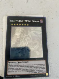 Red-Eyes Flare Metal Dragon (Ghost Rare) CORE-EN054 Clash of Rebellions Unlimite - Image 1