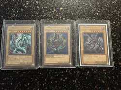 Yugioh LOB Blue Eyes, Dark Magician, Red Eyes Unlimited Edition Set - Image 1