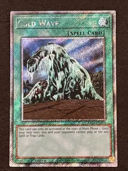 Cold Wave (Platinum Secret Rare) RA03-EN104 Quarter Century Bonanza 1st LP - Image 1