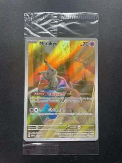 Mimikyu SVP 075 Sealed Promo Pokemon Card Paldean Fates SV075 - Image 1