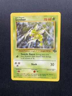 Scyther 26/64 Non Holo Jungle Set Rare Pokemon Card WOTC - Image 1