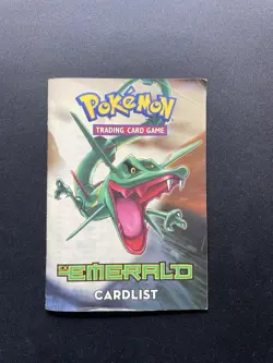 Ex Emerald Pokemon - rulebook and card list - Image 1