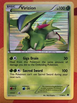 [3x] Pokemon Card Lot: Virizion, Terrakion, & Cobalion (Emerging Powers) NM/VLP - Image 2