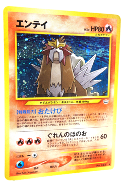 Pokemon TCG Entei Holo #244 Neo Revelation 2001 Japanese Vintage Pokemon Card - Image 3
