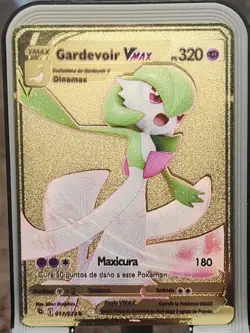 POKEMON GARDEVOIR VMAX CHAMPIONS PATH Metal Gold Card FAN ART DIY - Image 1