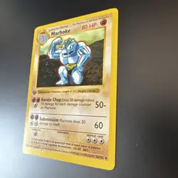 Pokemon WOTC Machoke 34/102 1st Edition Shadowless Base Set Card Near Mint - Image 3