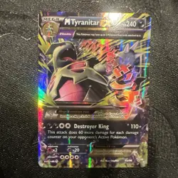Pokemon TCG Mega-Tyranitar-EX Holo Rare Card Ancient Origins 43/98 - Image 1