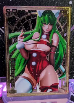 Goddess Story || Christmas Waifu Gold Metal Card || "Clirburess" Anime Doujin - Image 1