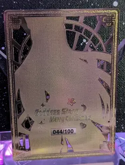 Goddess Story || Christmas Waifu Gold Metal Card || "Clirburess" Anime Doujin - Image 2