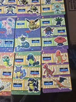 Pokemon Japanese Vintage Pocket Monsters Vending HOLO Shiny Prism 36 Card Set E - Image 2