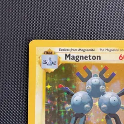 Pokemon TCG Magneton Base Set Unlimited Holo Rare Card 9/102 WOTC - Image 5
